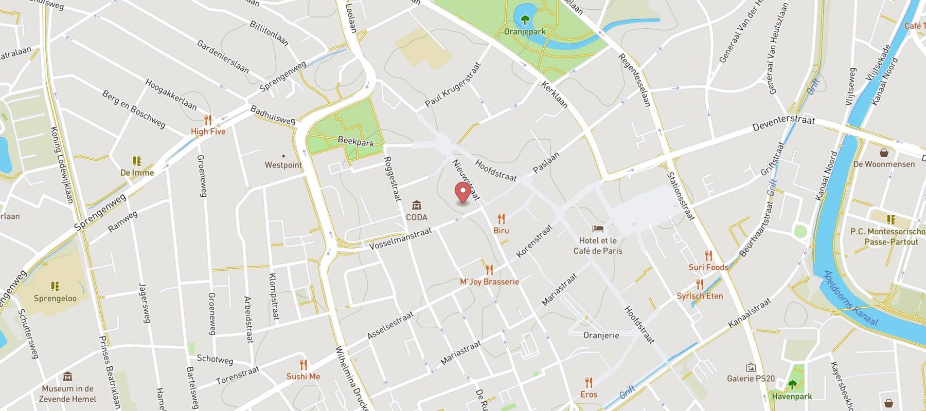 CODA Museum map