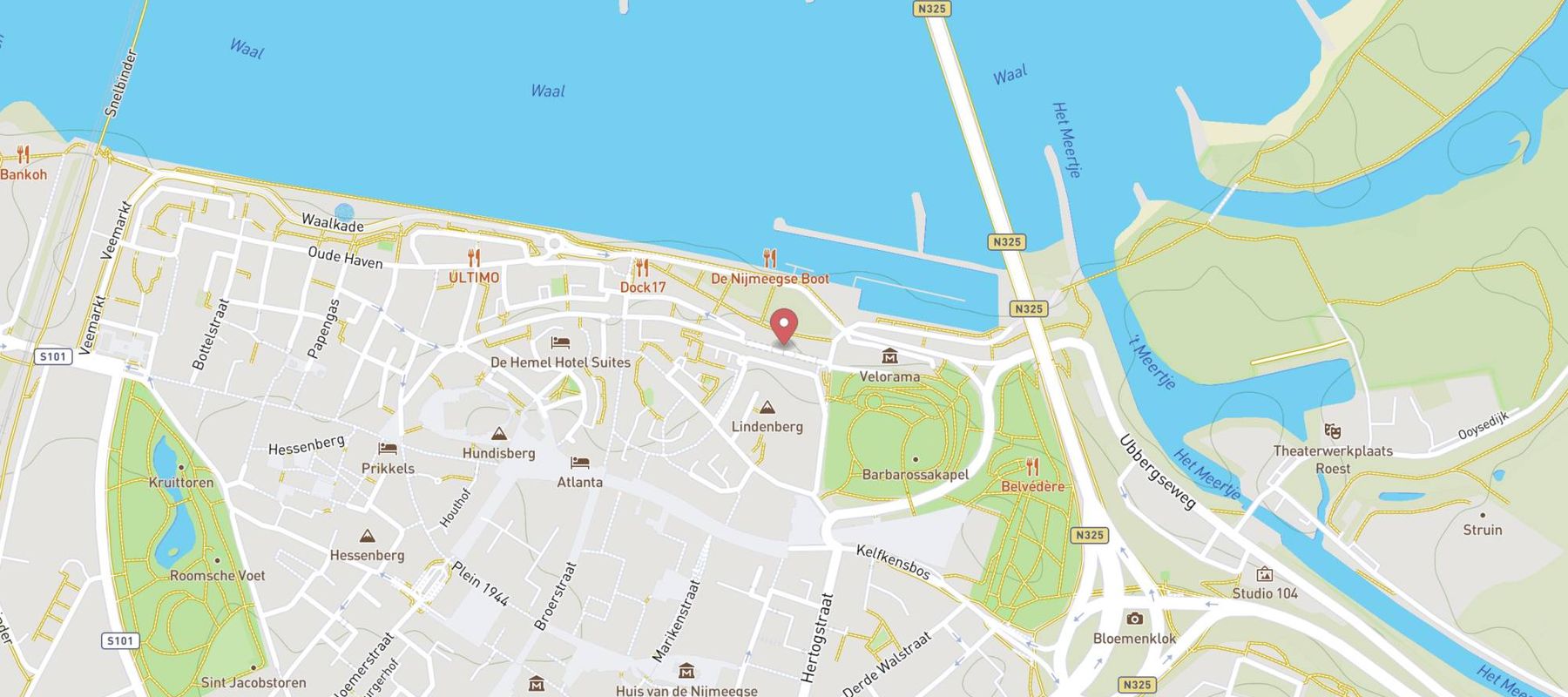 Holland Casino Nijmegen map