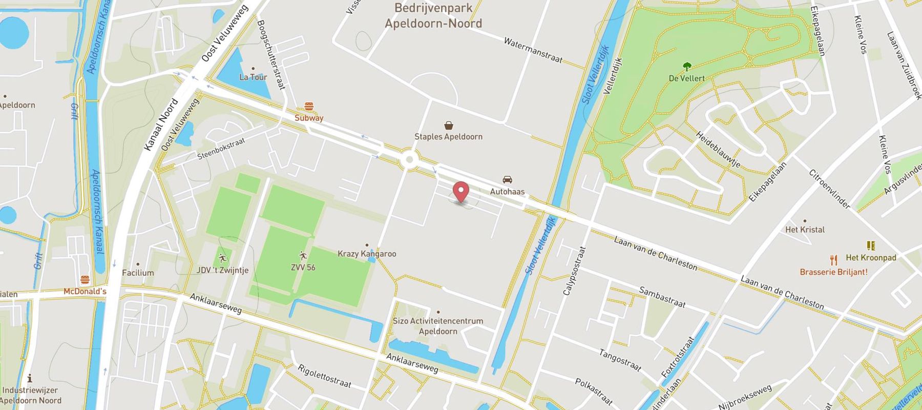 Karwei bouwmarkt Apeldoorn-Noord map