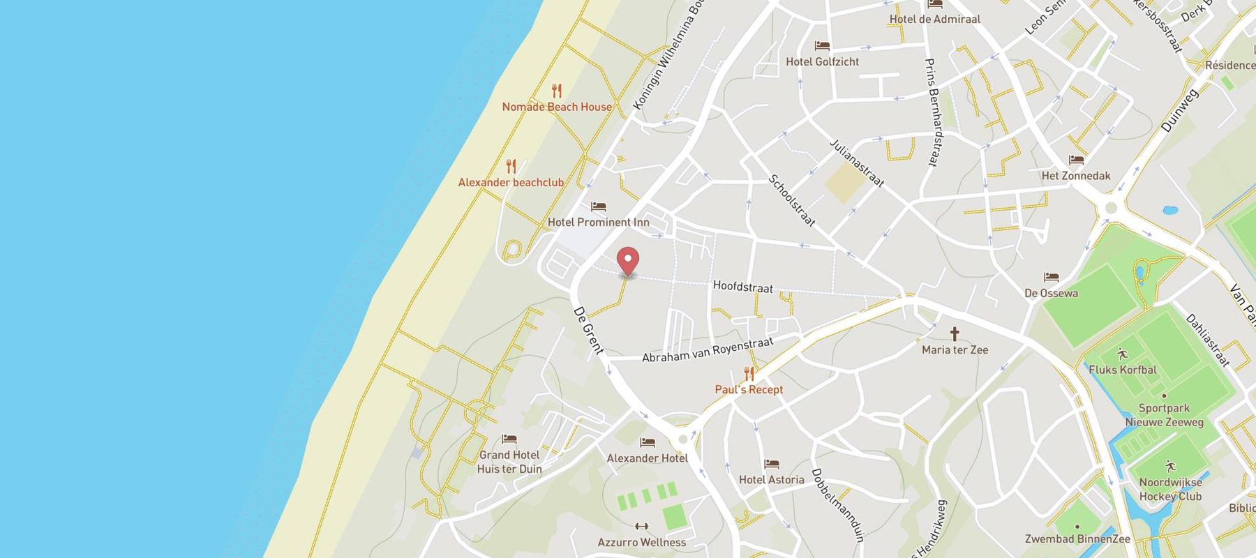 Xenos Noordwijk map