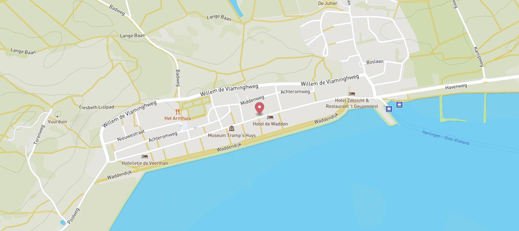 Badhotel Bruin map