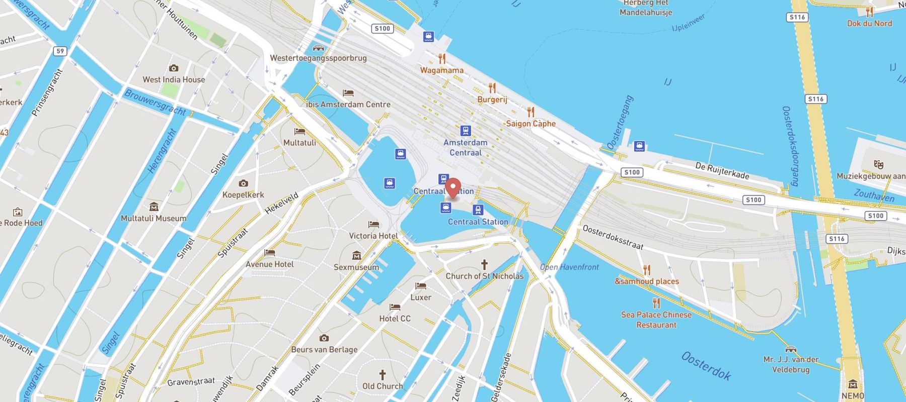 Loetje Amsterdam Centraal map