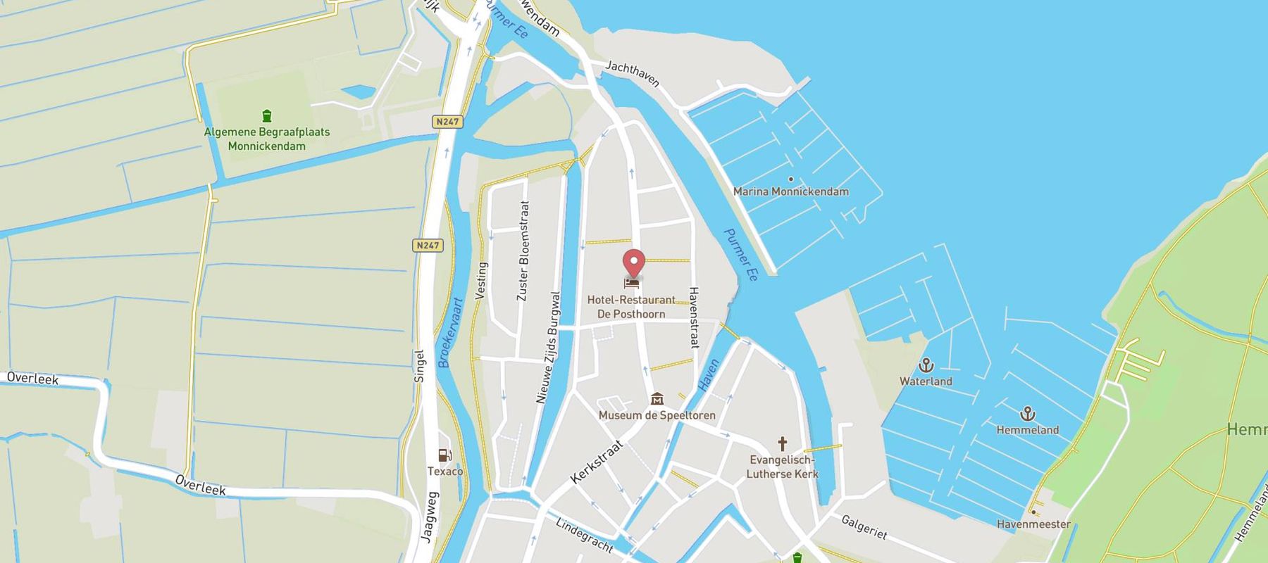 Suitehotel Posthoorn map