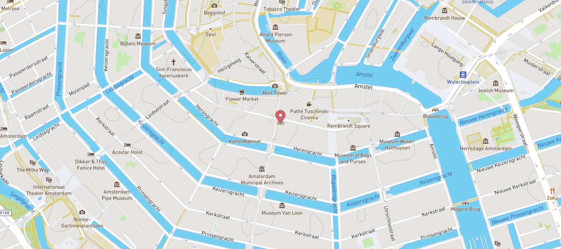 Senses restaurant map