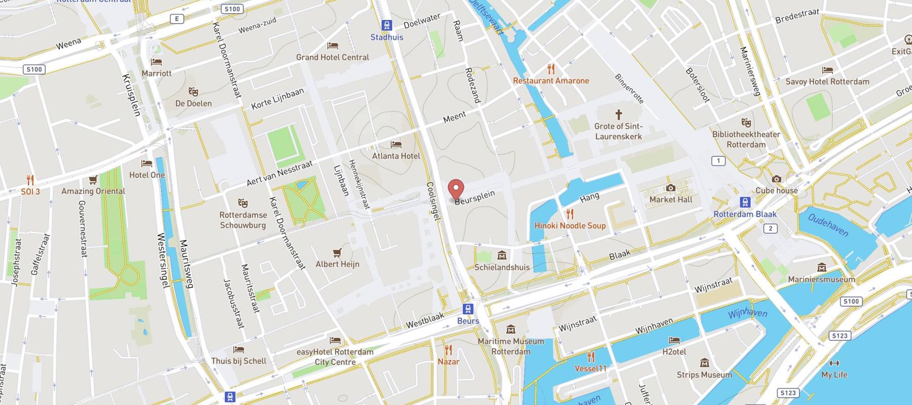 Pearle Opticiens Rotterdam - Centrum Koopgoot map