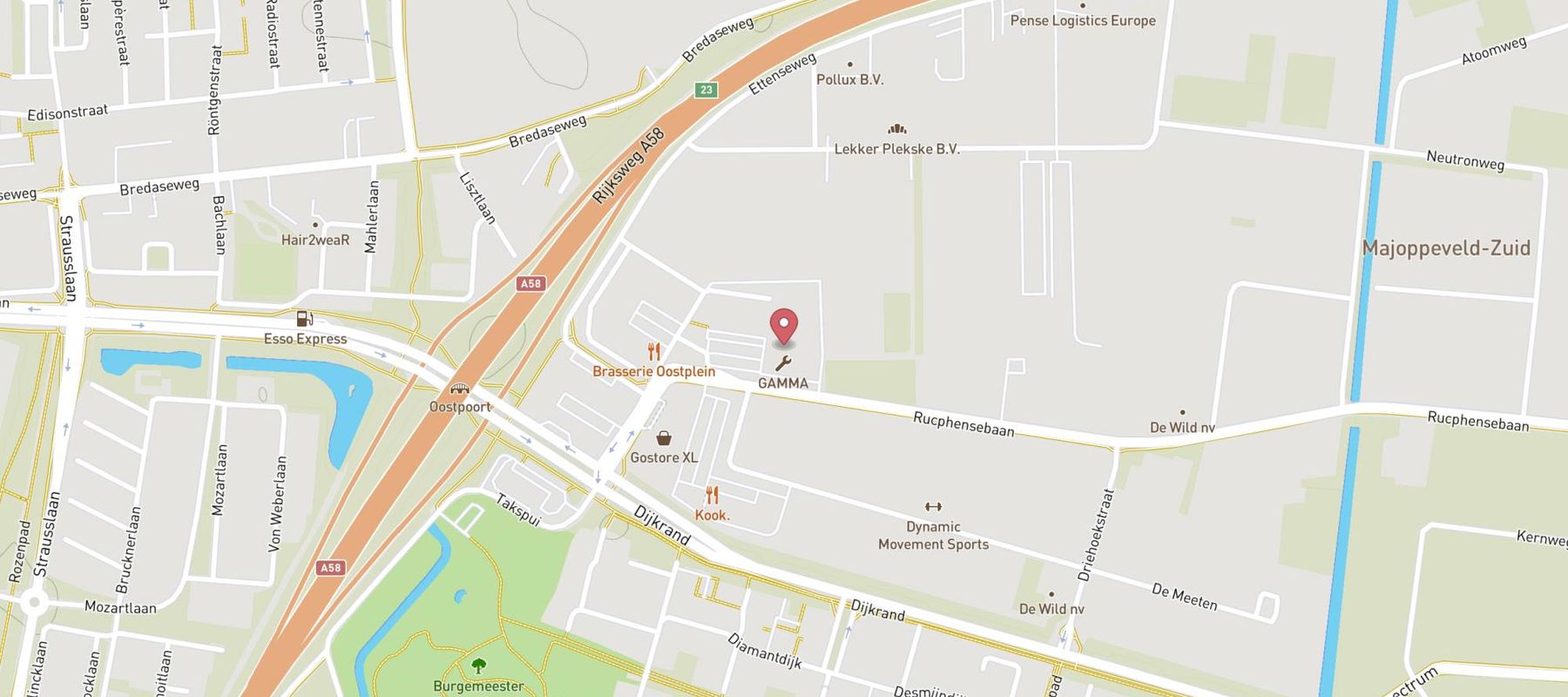 GAMMA bouwmarkt Roosendaal map