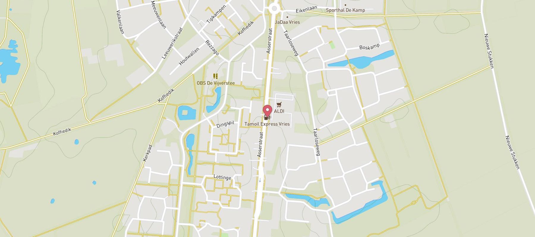 Tamoil Express Vries map