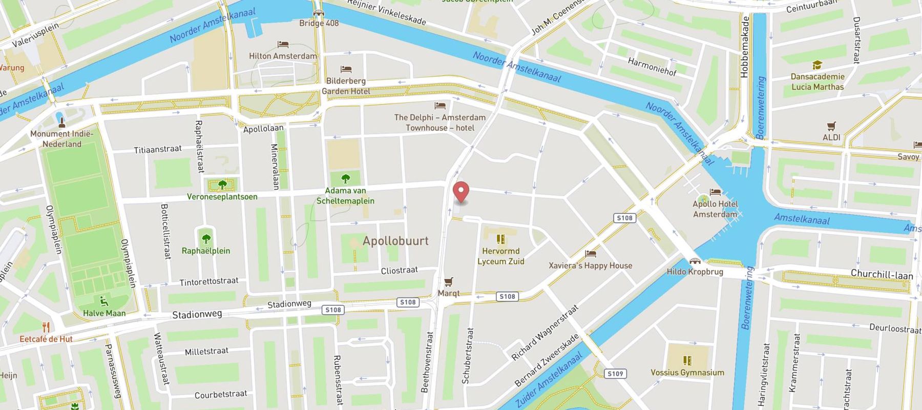 Pearle Opticiens Amsterdam - Zuid map