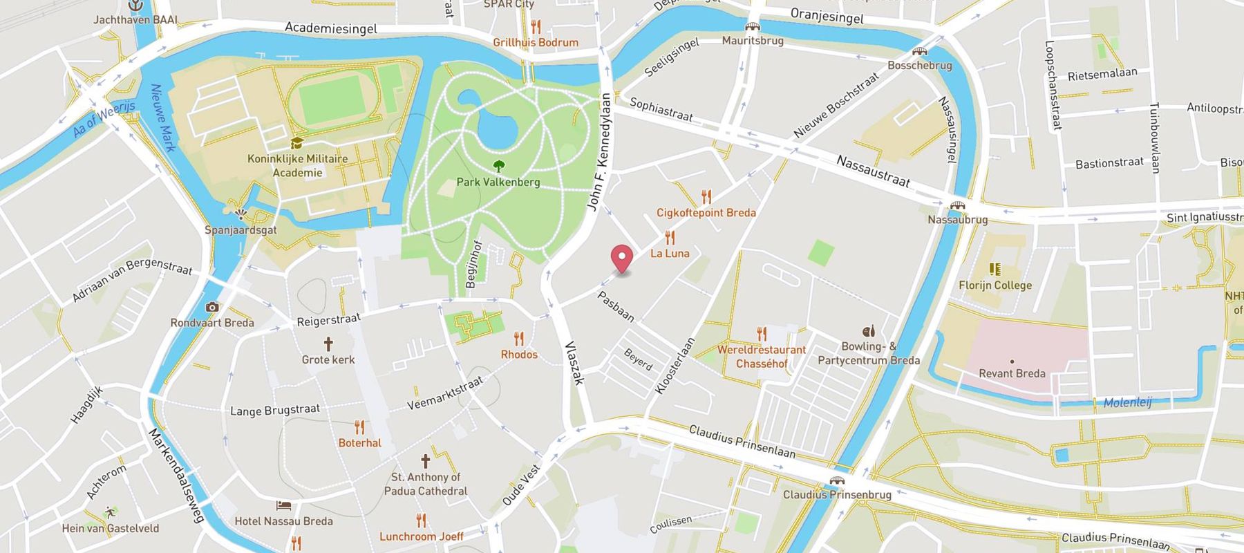 SPAR city Breda Boschstraat map