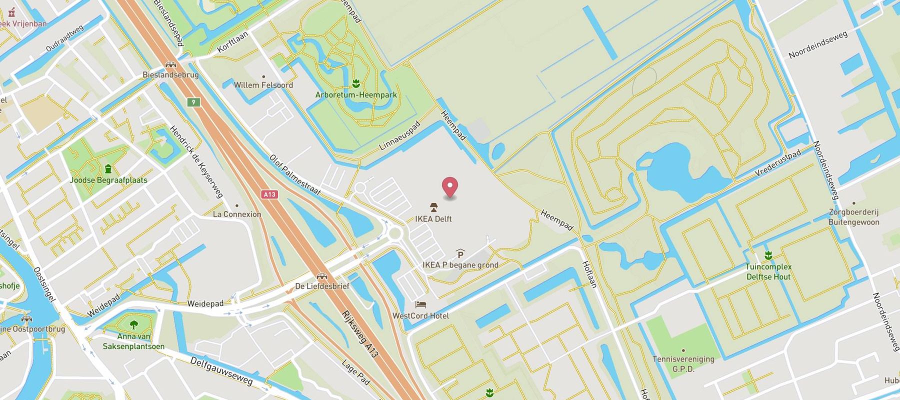 IKEA Delft map