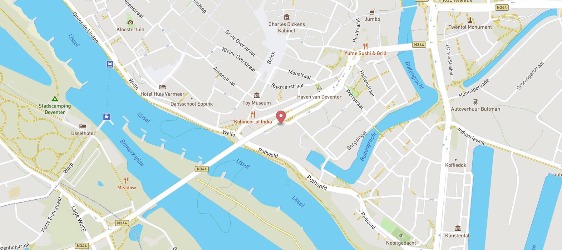 Parkeergarage Brink deventer map