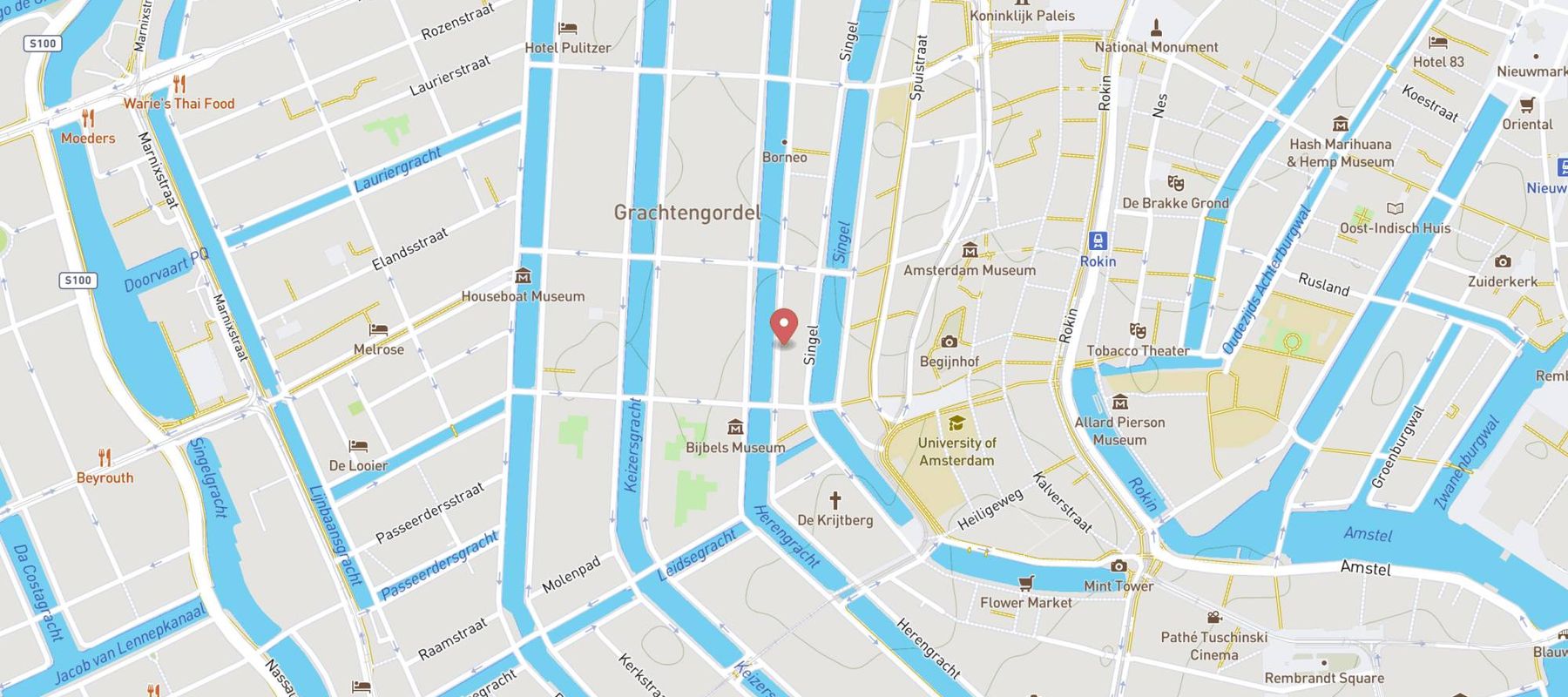Ambassade Hotel - Amsterdam map