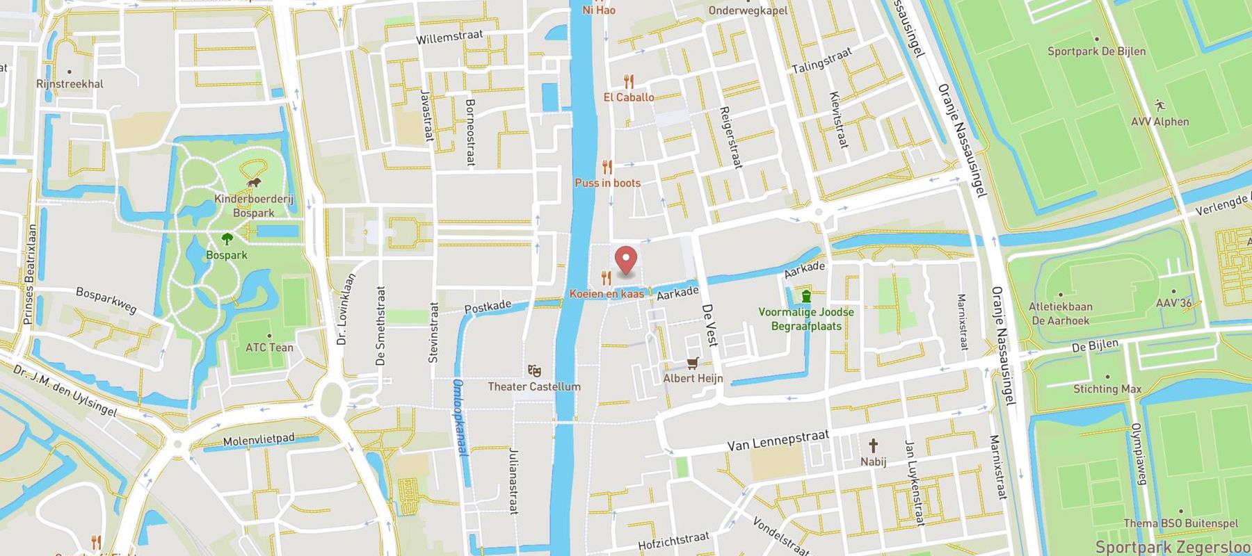 Restaurant De Beren Alphen aan den Rijn map