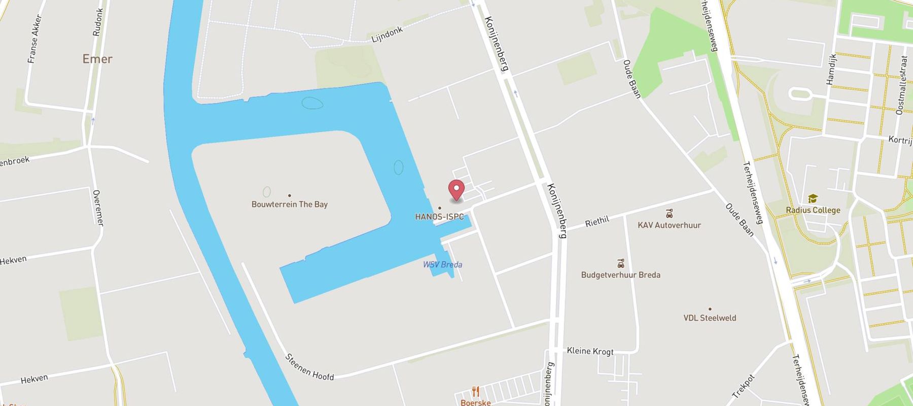 HANOS-ISPC Breda map