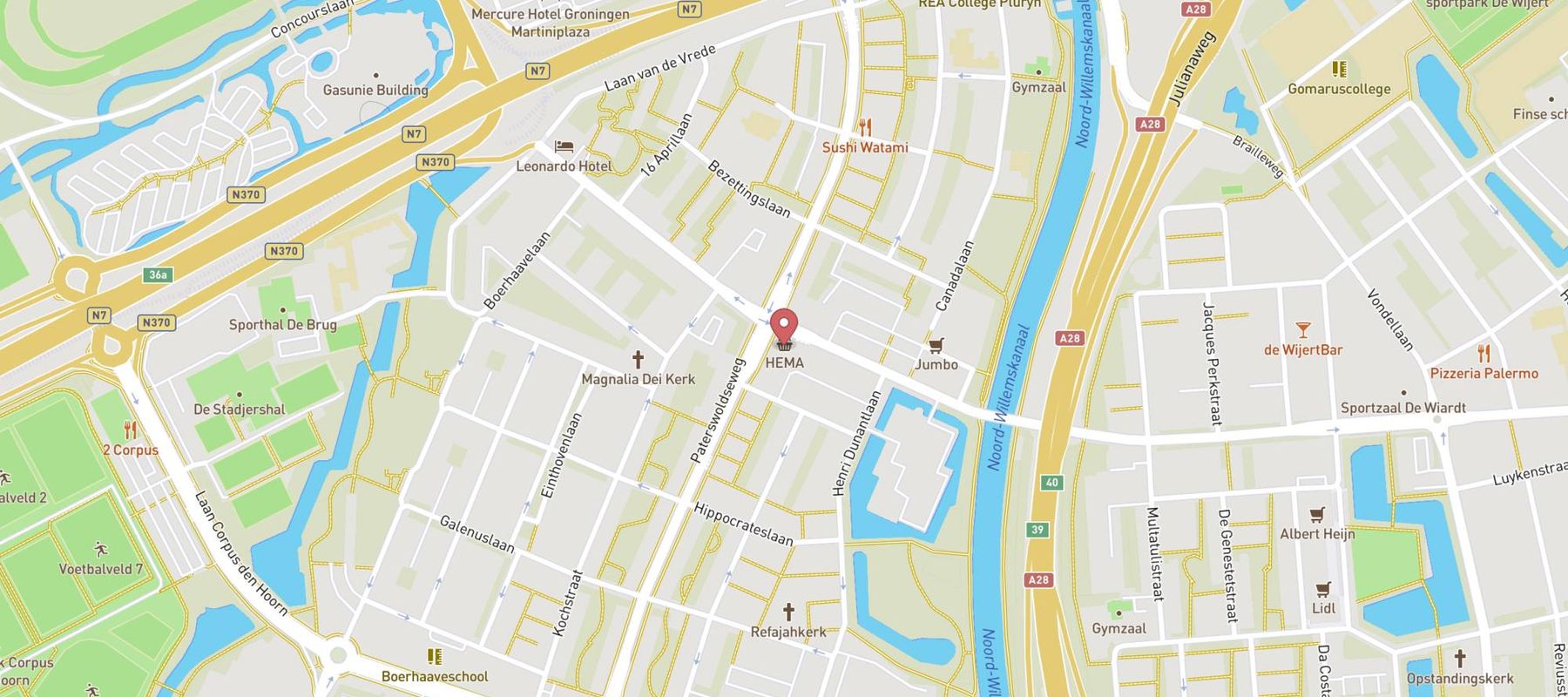 HEMA map