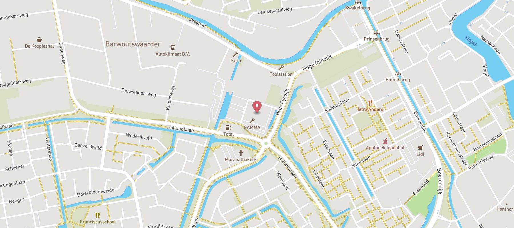 GAMMA bouwmarkt Woerden map