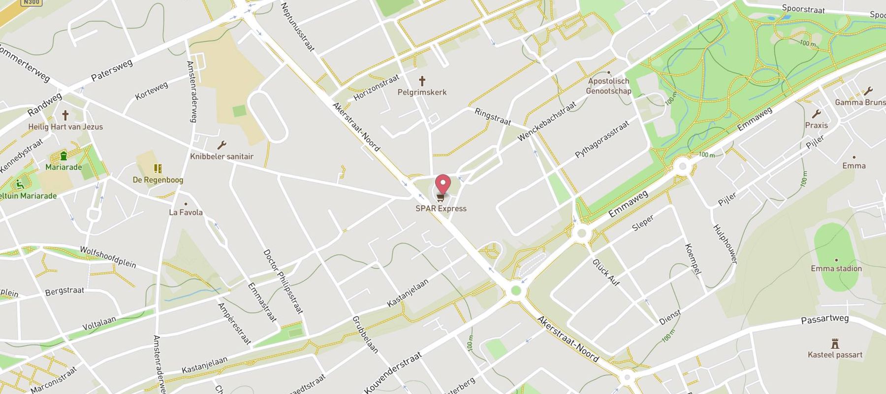 SPAR express Brunssum map