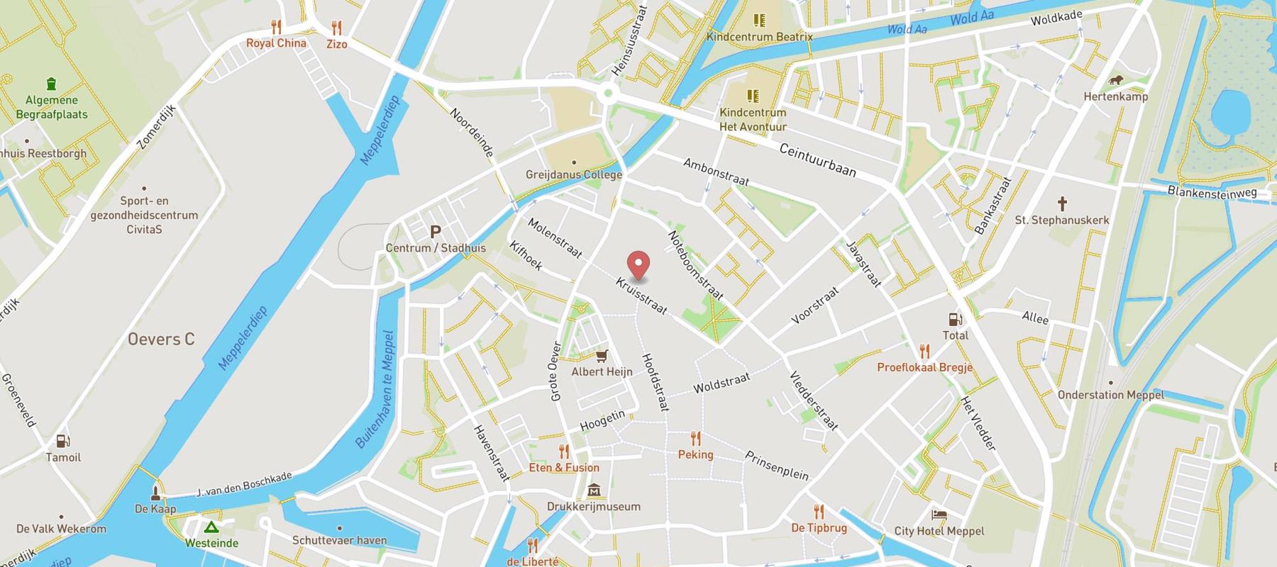 Restaurant De Beren Meppel map