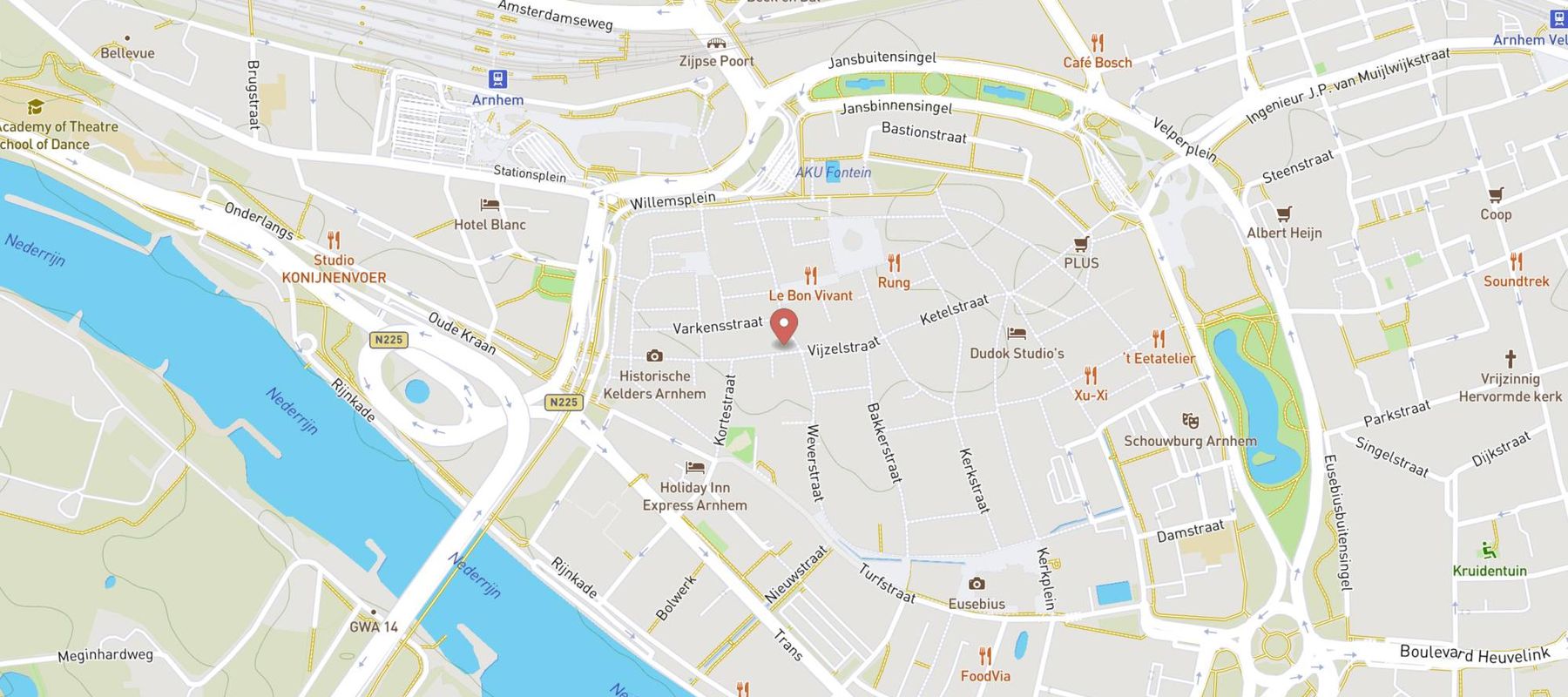 McDonald's Arnhem Rijnstraat map