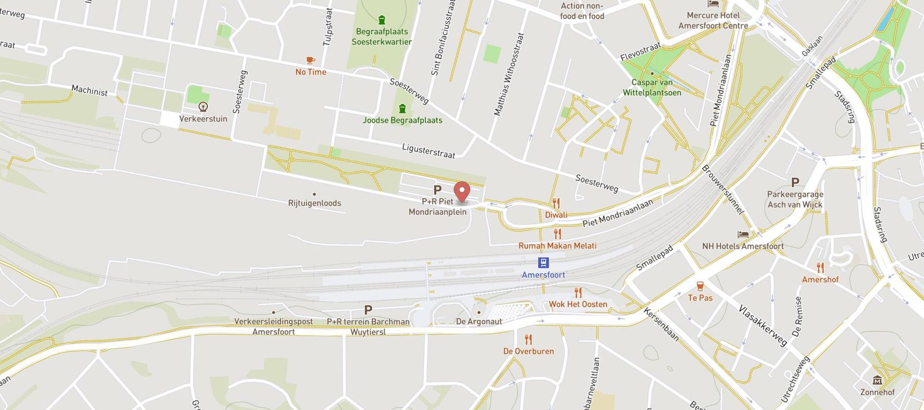 P+R Piet Mondriaanplein map