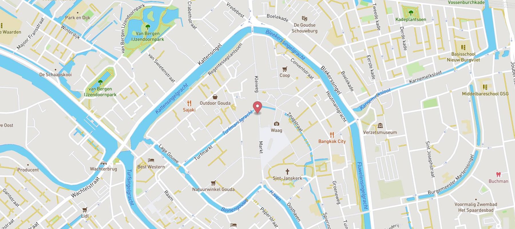Hans Anders Opticien Gouda Centrum map