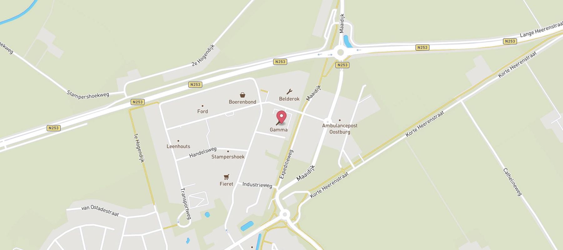 GAMMA bouwmarkt Oostburg map