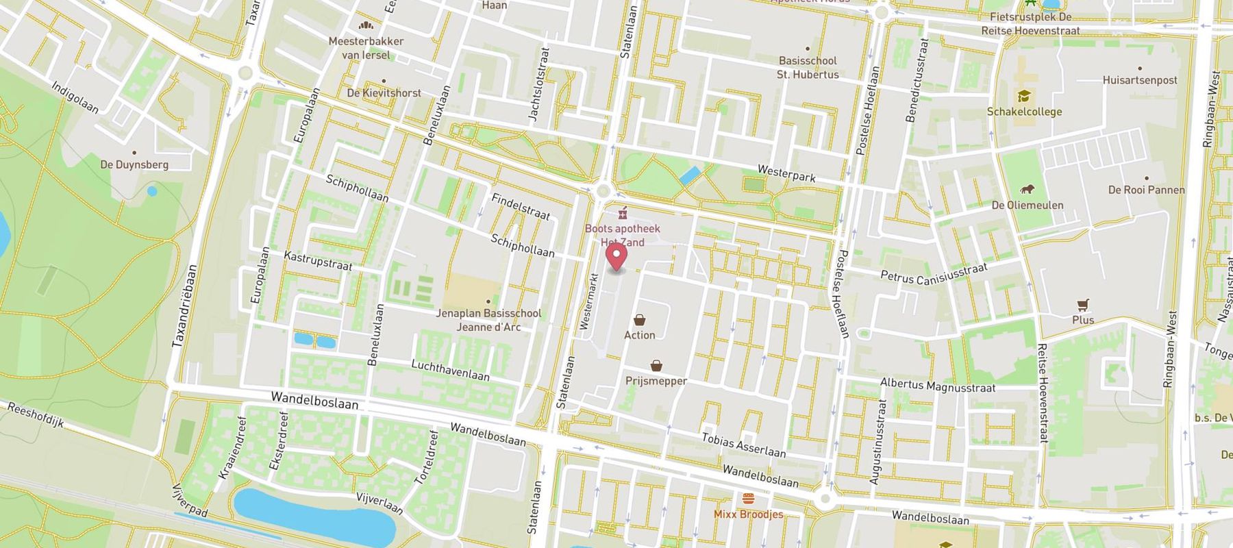 Shoeby - Tilburg Westermarkt map
