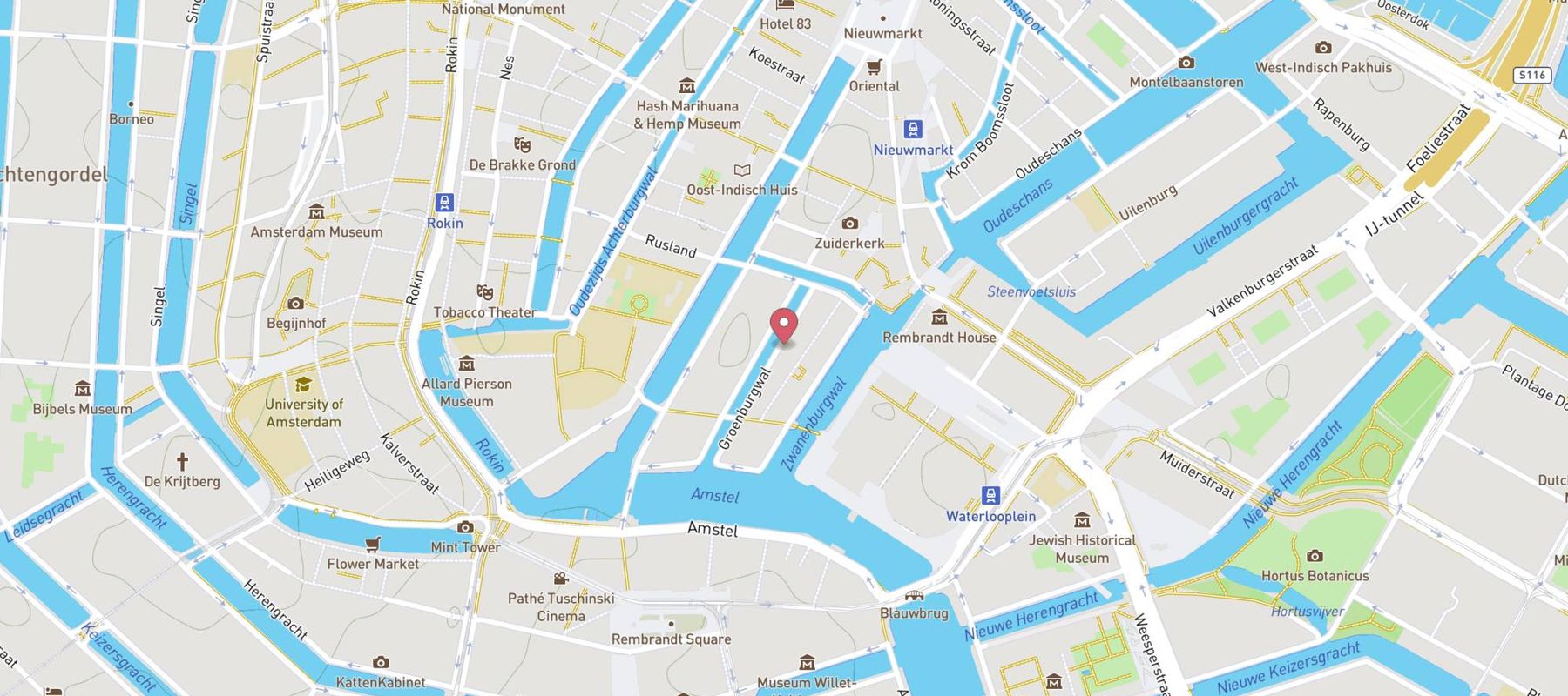 Rembrandtplein Hotel map