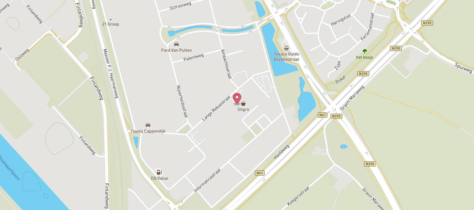 Sligro Terneuzen map