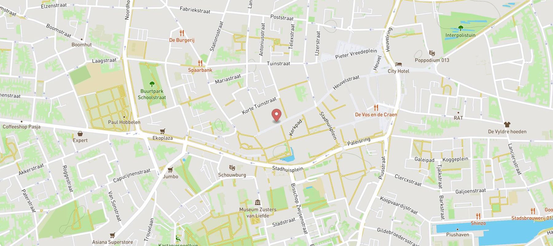 Shoeby - Tilburg Centrum map