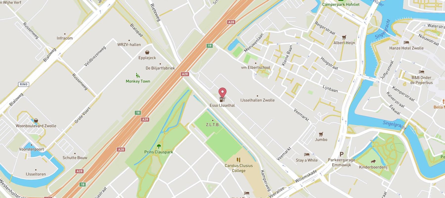 Esso Express IJsselhal map