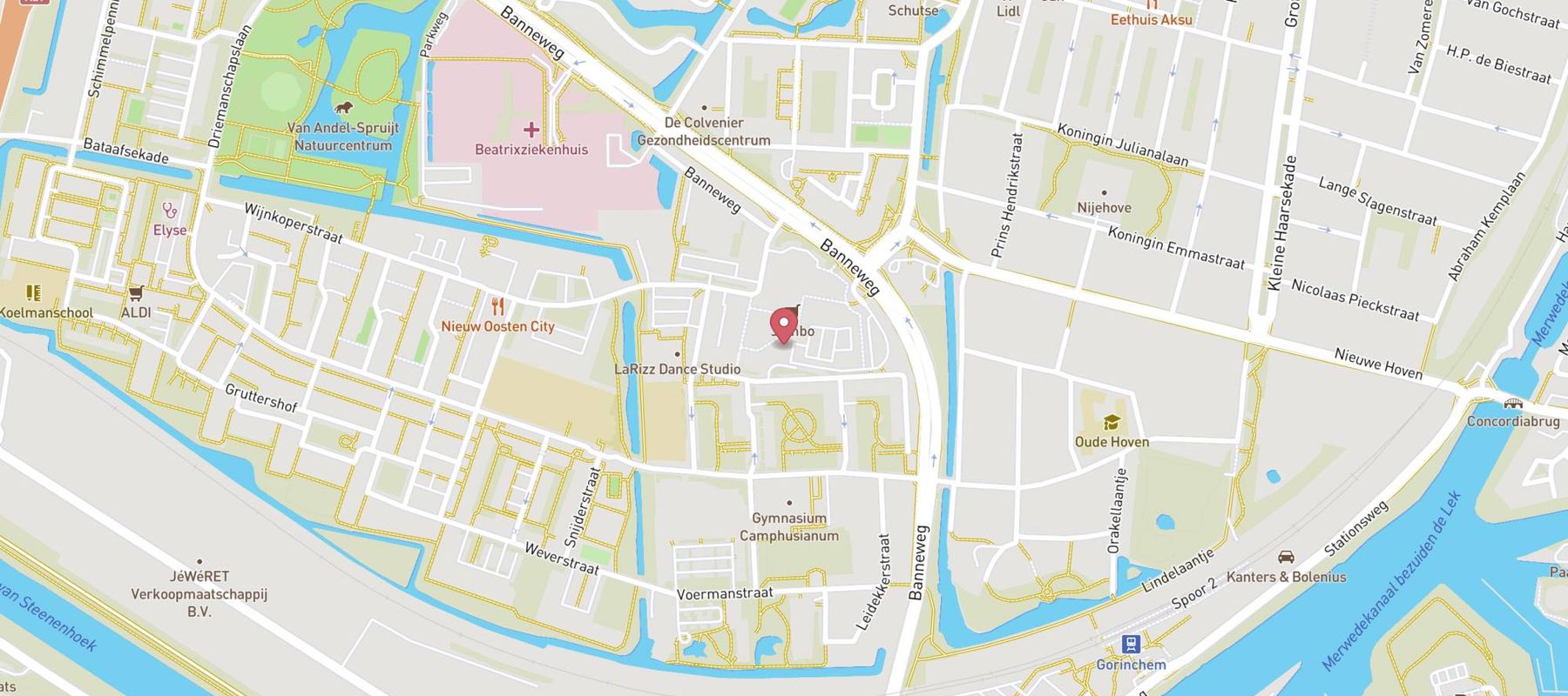 Shoeby - Gorinchem map