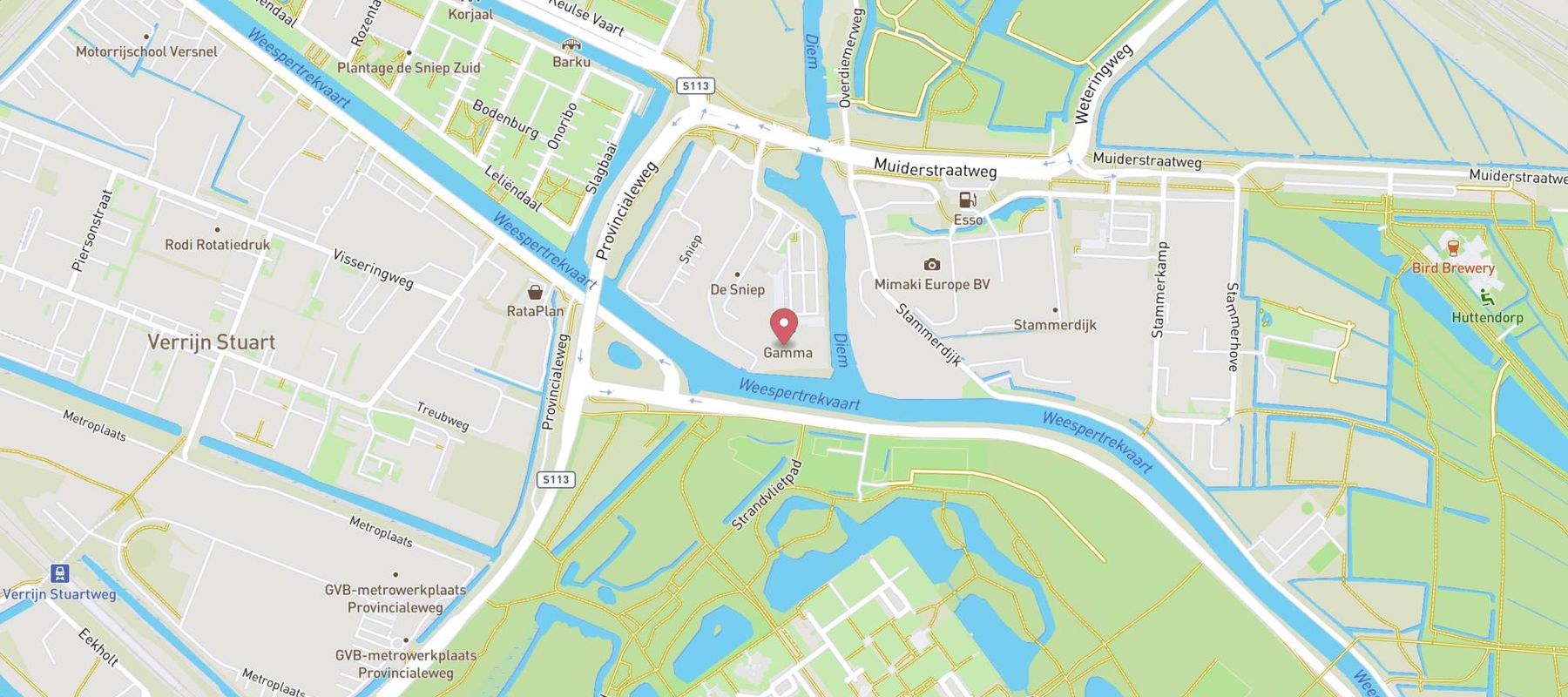 GAMMA bouwmarkt Diemen map