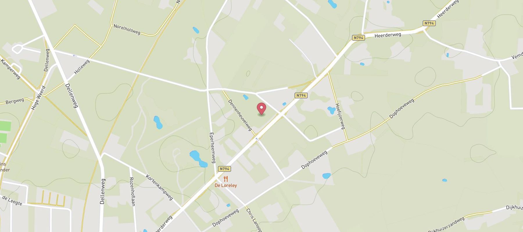 Dennenheuvel Hotel Restaurant map