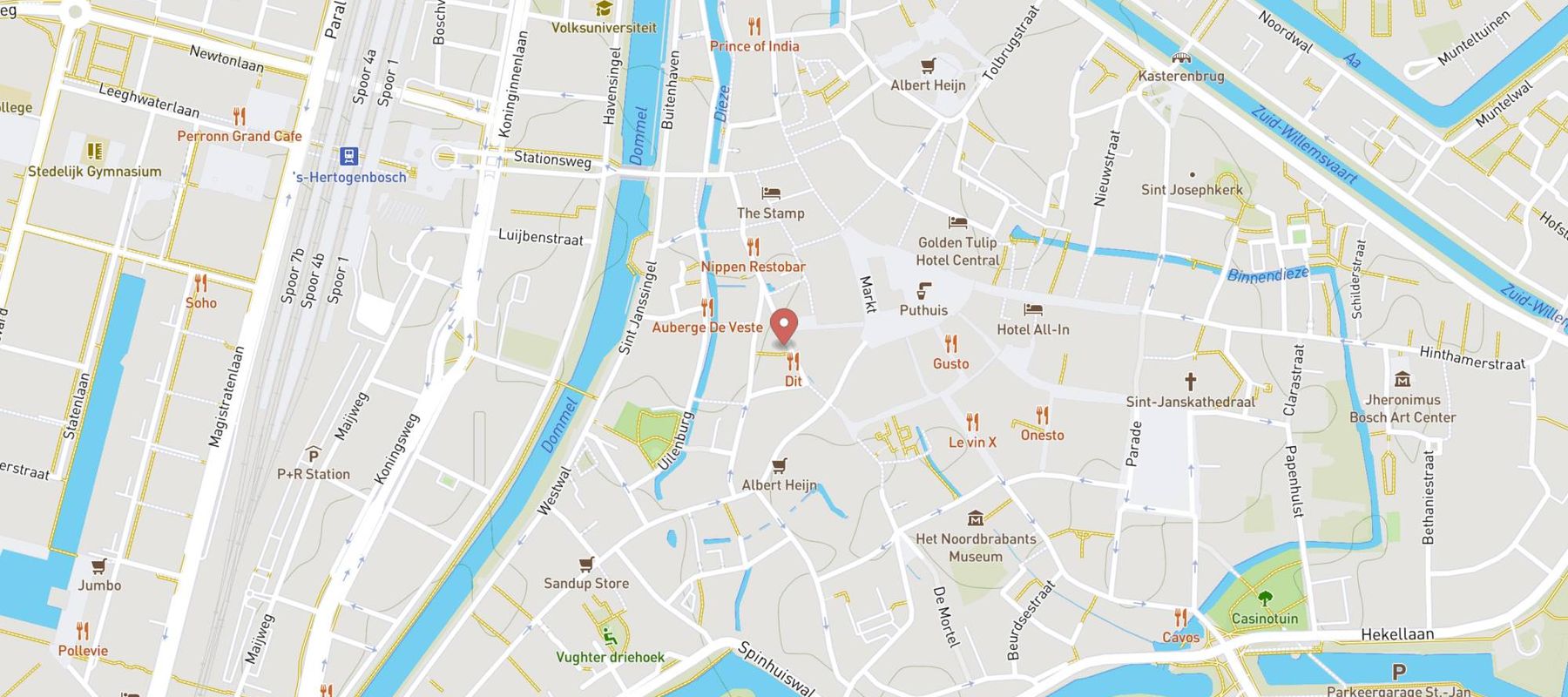 The SHOEGE - Restaurant Den Bosch map