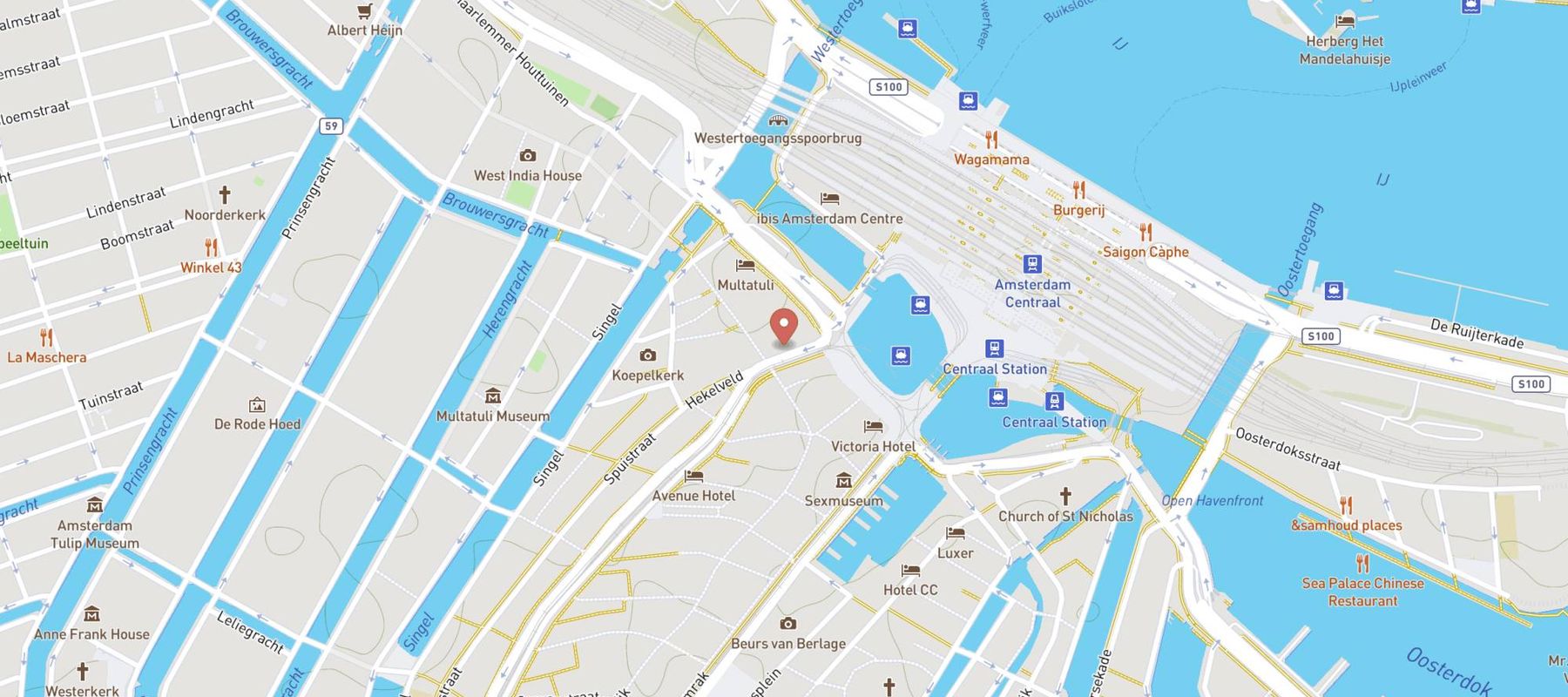 Ph Hotel De Entree Amsterdam Bv map