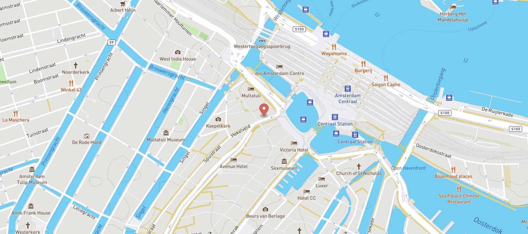 Ph Hotel De Entree Amsterdam Bv map