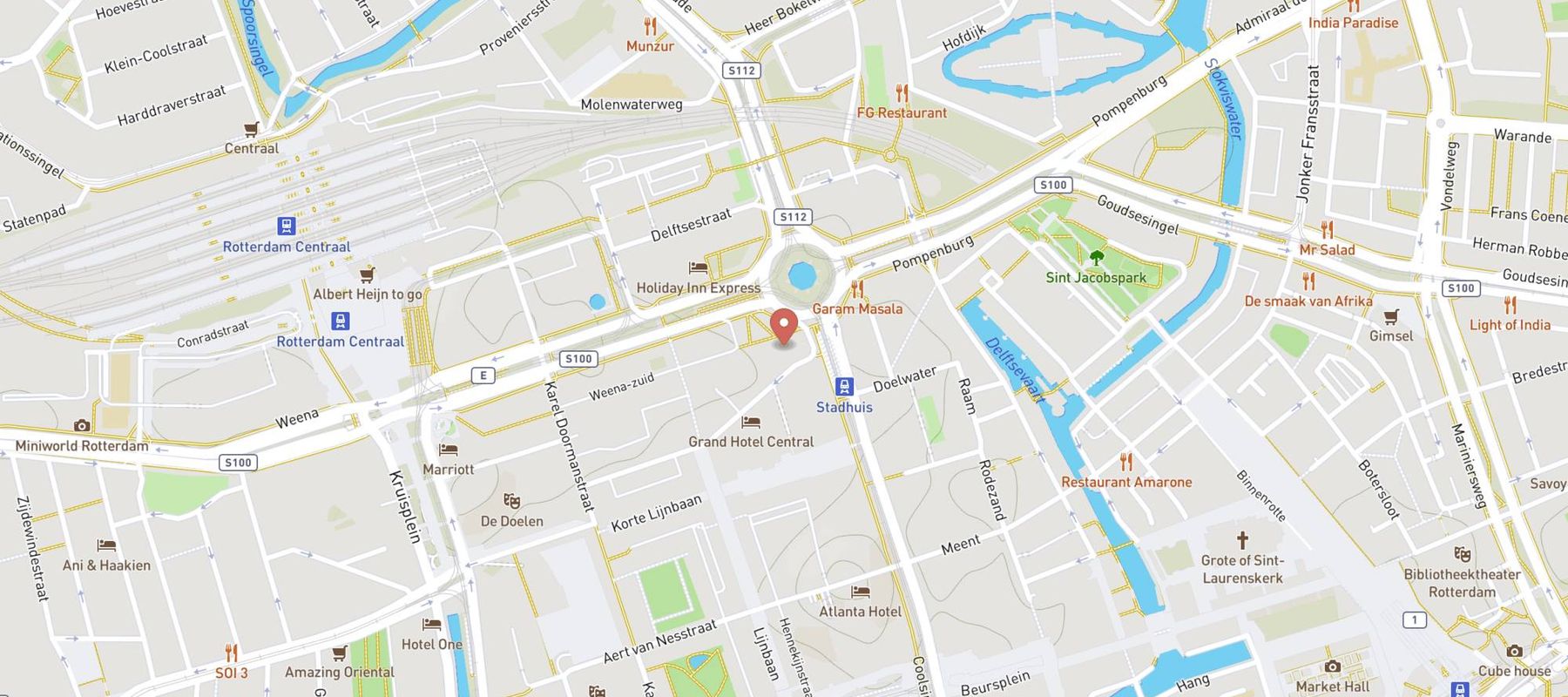 SIXT Autoverhuur Rotterdam City/Hilton map