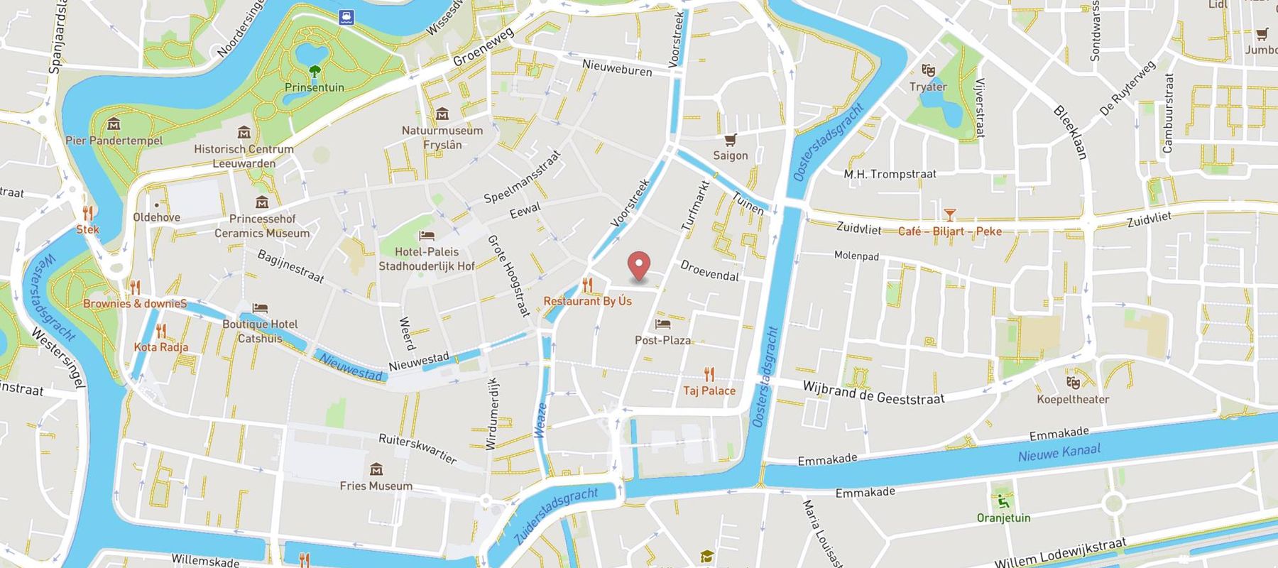 Restaurant Eindeloos map