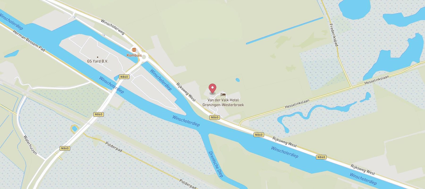 Van der Valk Hotel Groningen - Westerbroek map