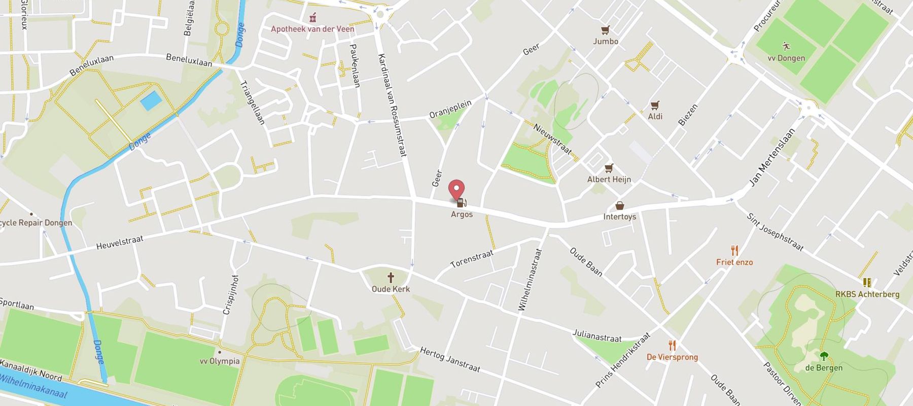 Argos Dongen map