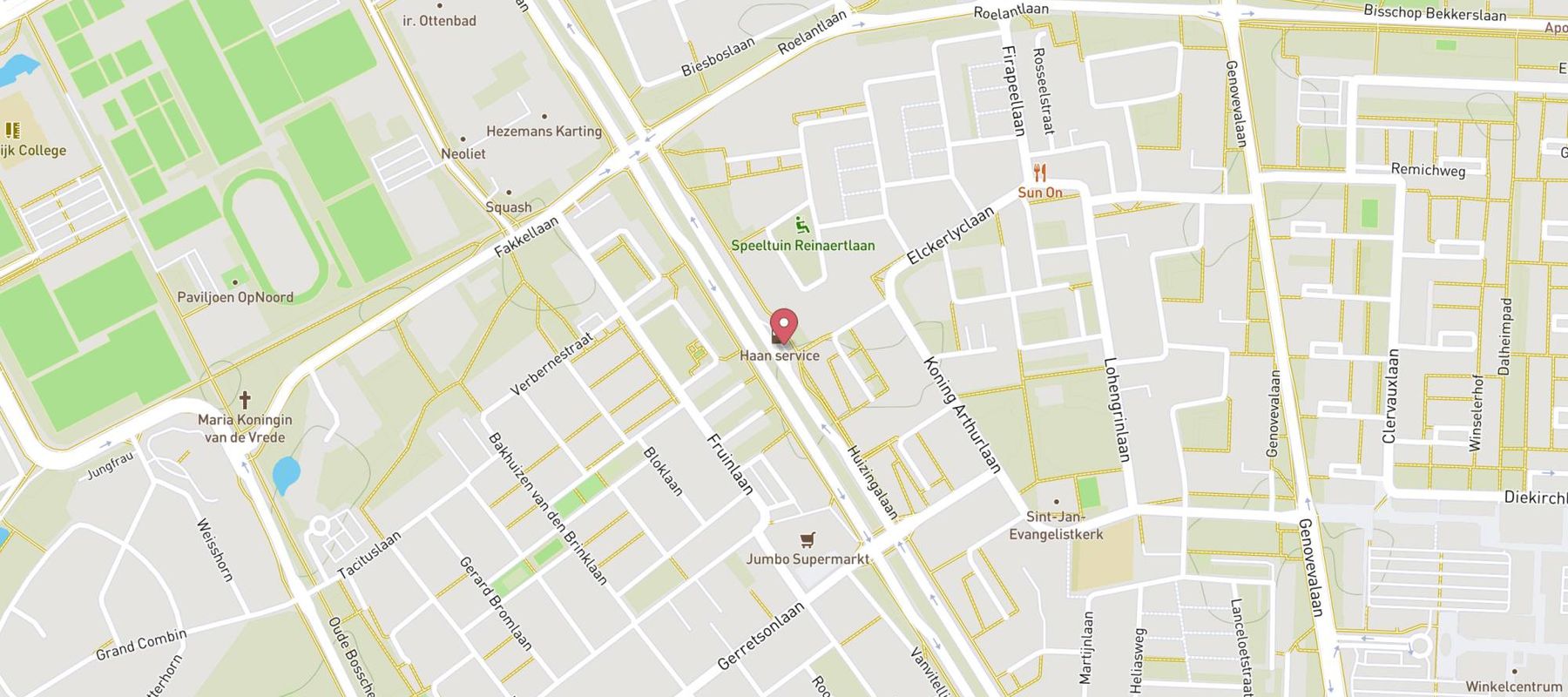 haan tankstation Eindhoven-Noord map