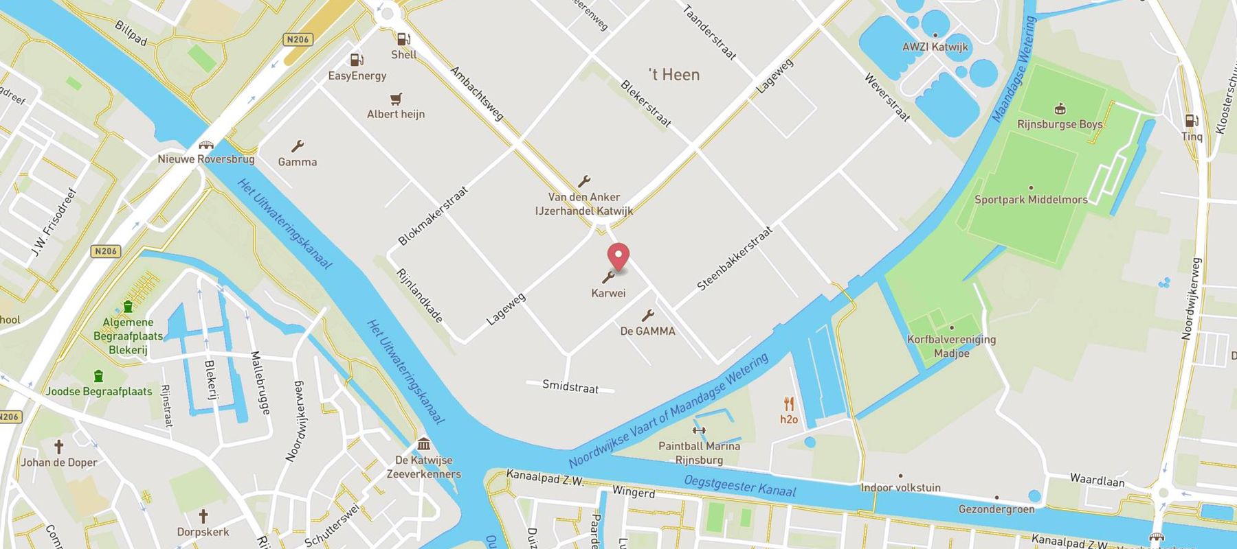 Karwei bouwmarkt Katwijk aan Zee map
