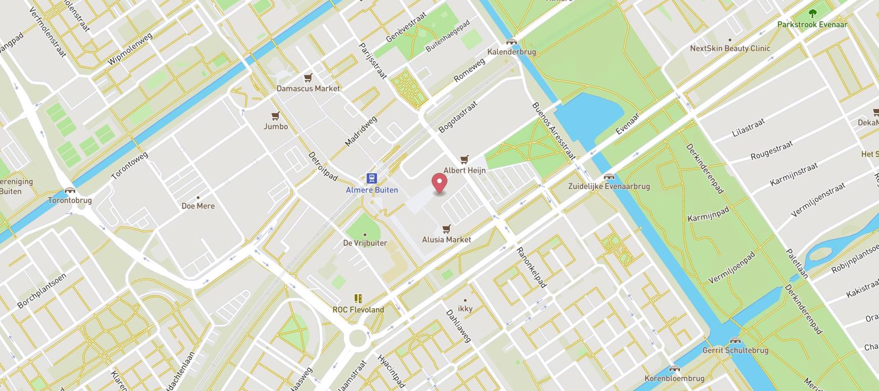 Blokker Almere Globeplein map