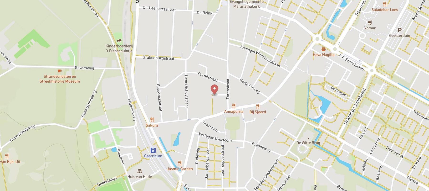 Xenos Castricum map