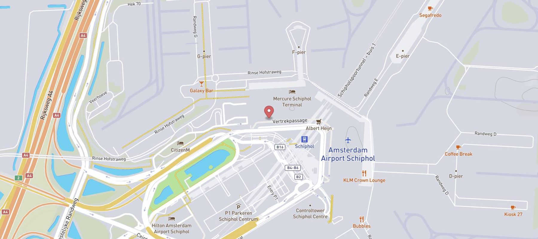 HEMA Schiphol-Winkel map