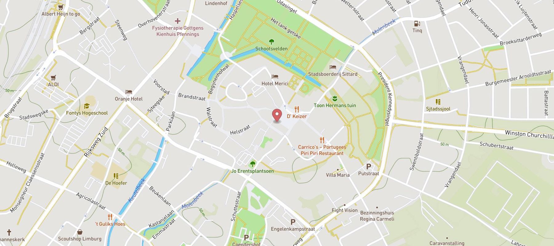 Down Under Restaurant map