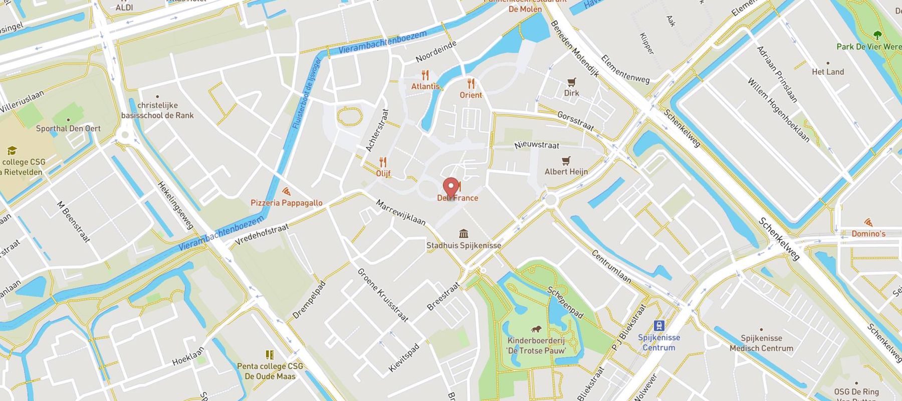 Blokker Spijkenisse Uitstraat map