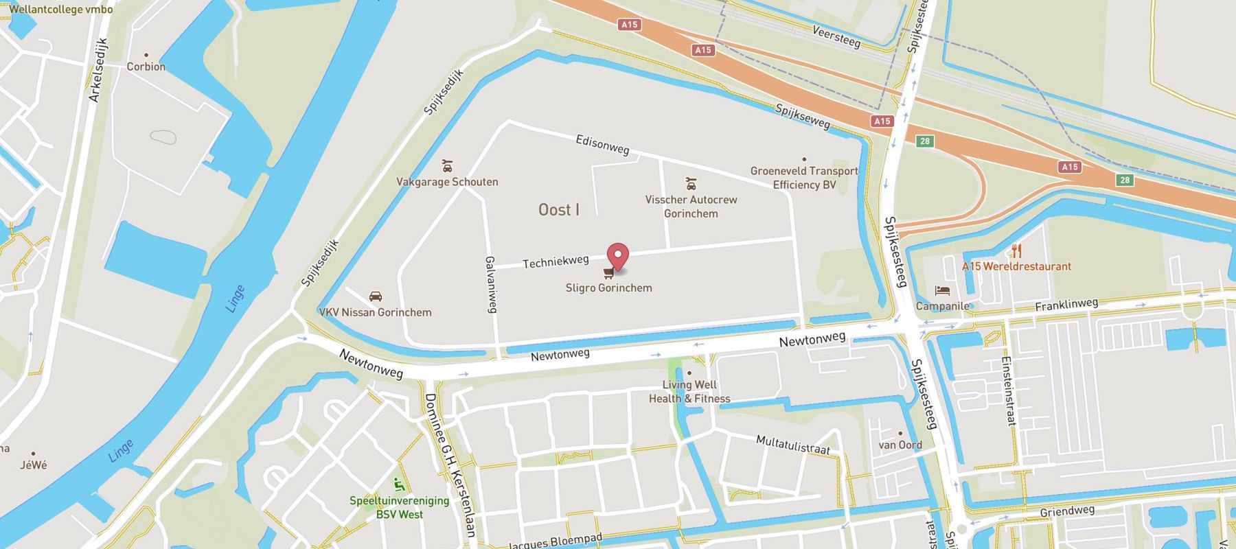 Sligro Gorinchem map