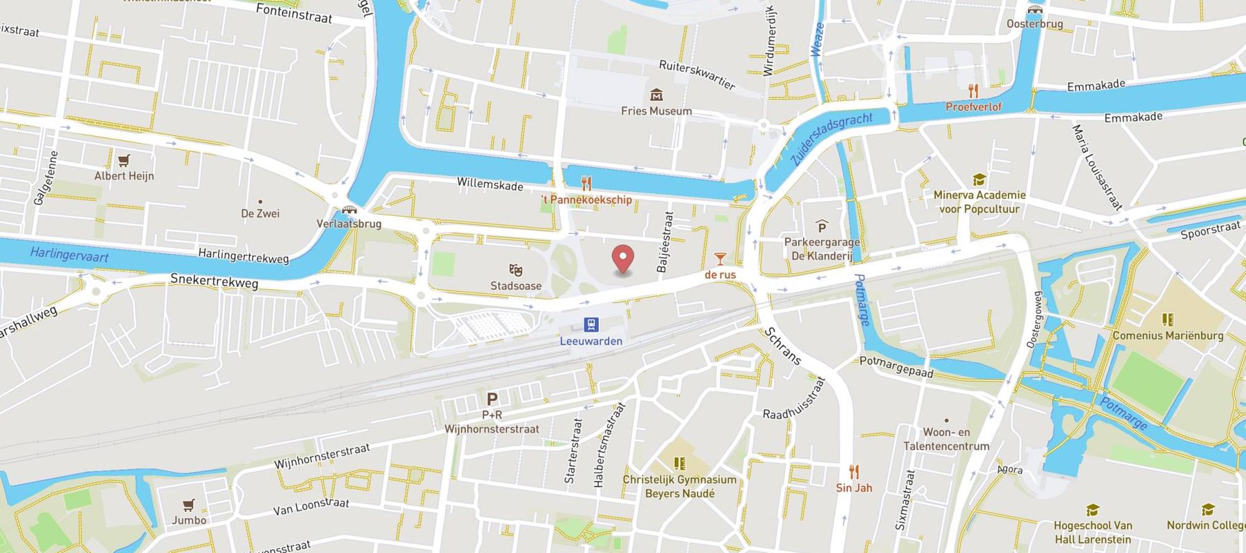Leonardo Oranje Hotel Leeuwarden (Former Oranje Hotel Leeuwarden) map